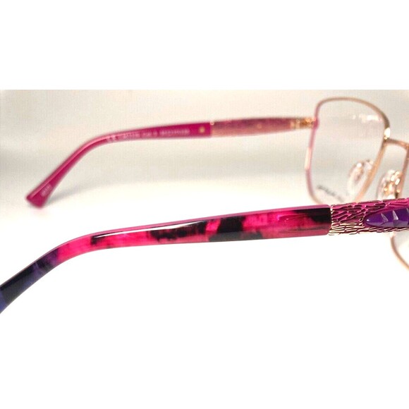 NEW LA MATTA LM3339 Eyeglass Frames Pink Purple 54-17-135 Case/Cloth Included - Picture 7 of 13